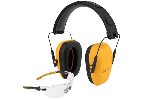 ALLEN ULTRX SHIELD EAR & EYE PROTECTION COMBO INT YELLOW