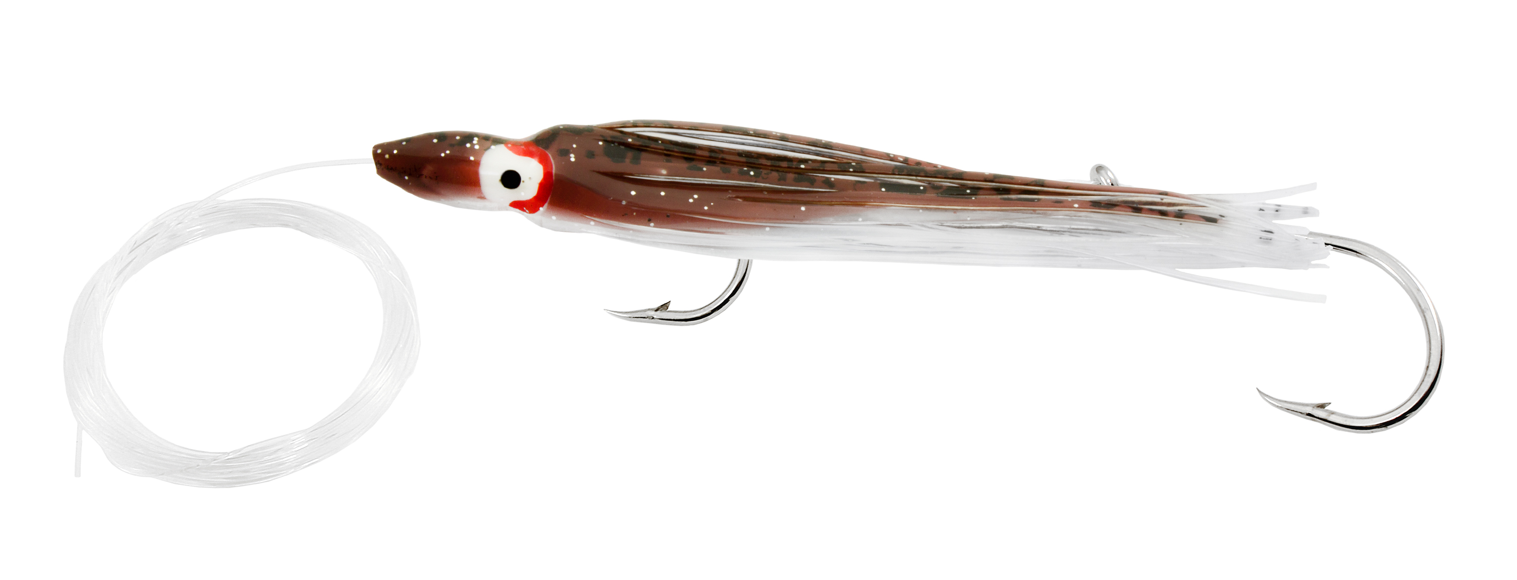Delta Rigged Squid Hoochy, 4 1/2", UV Turd