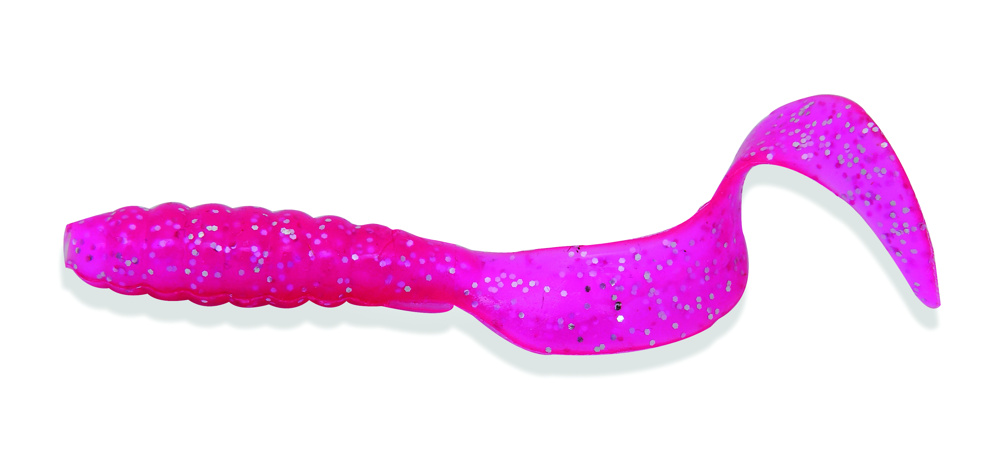 Mister Twister 4" Twister Tail Multi-Colour 100/Pk-Neon Pink Flake