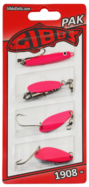 Gibbs Pink Sockeye Kit, Assorted Lures 4/Pk