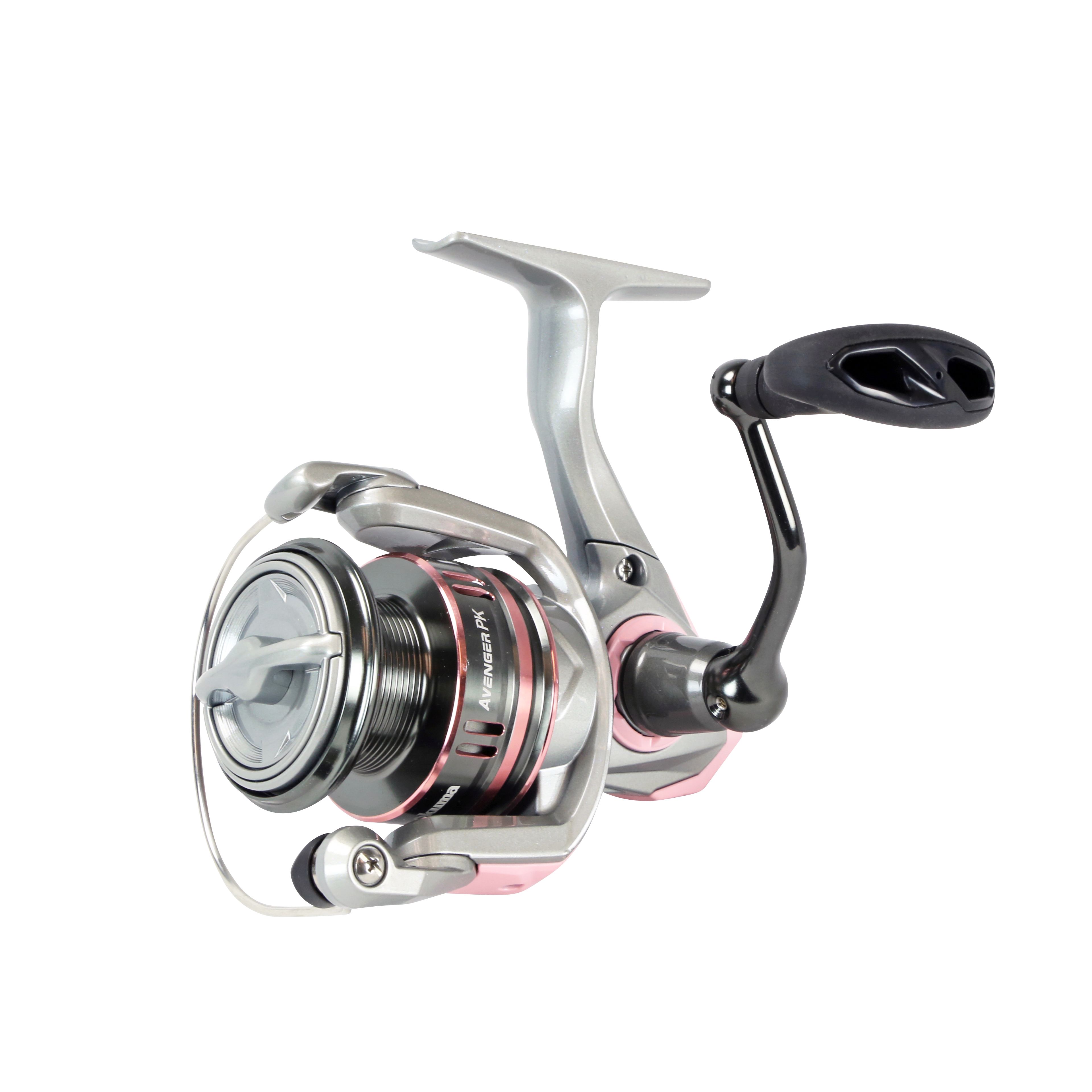 Okuma AV, 3000B, PK Avenger "B" Spin Reel, Pink