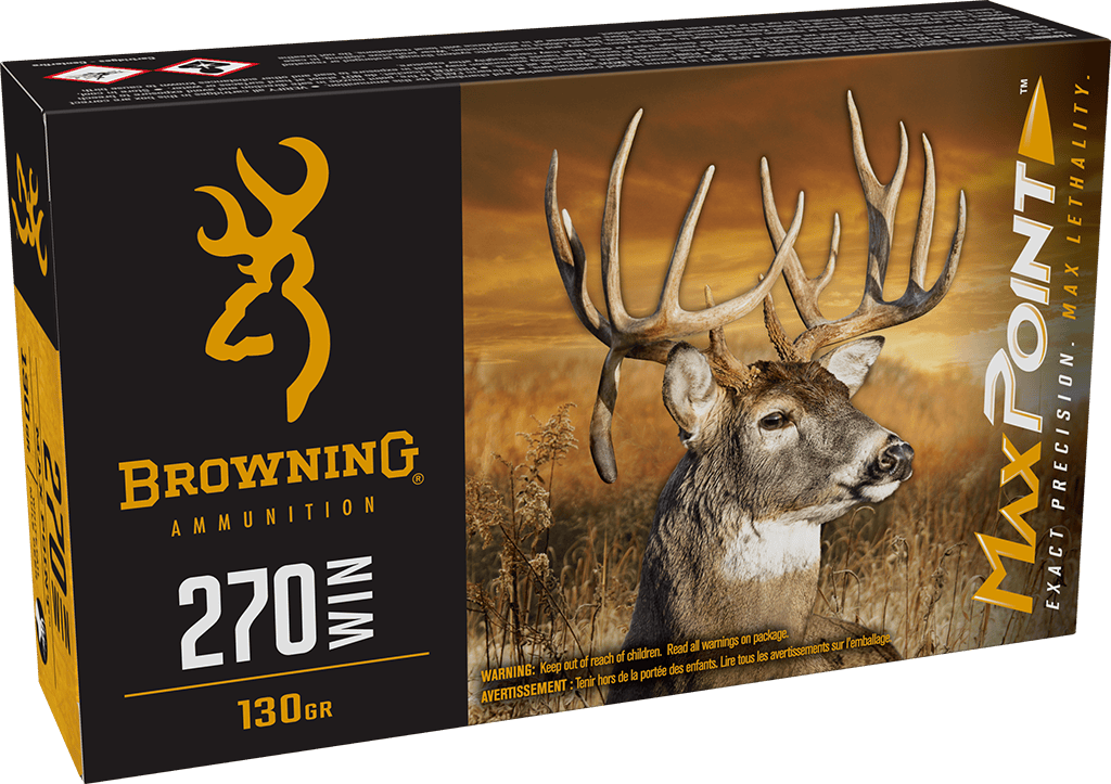 Browning Ammo 270 Win MaxPoint Deer 130 Gr