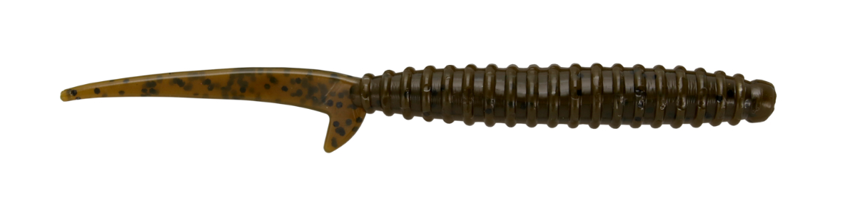 Big Bite Baits 4" Scentsation Thresher Worm, Green Pumpkin