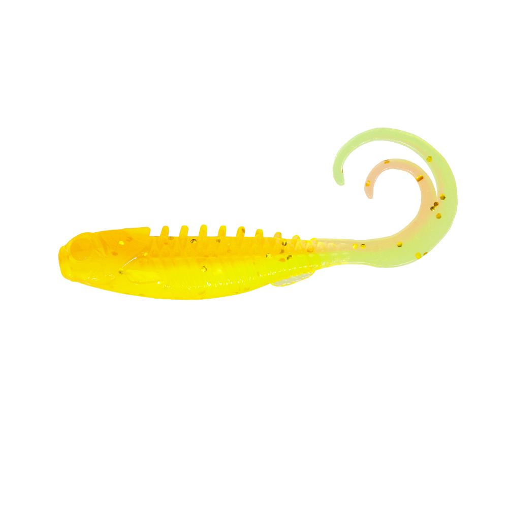 Northland Pan-Candy Grub, 1.75", 5/Pk, Sunrise