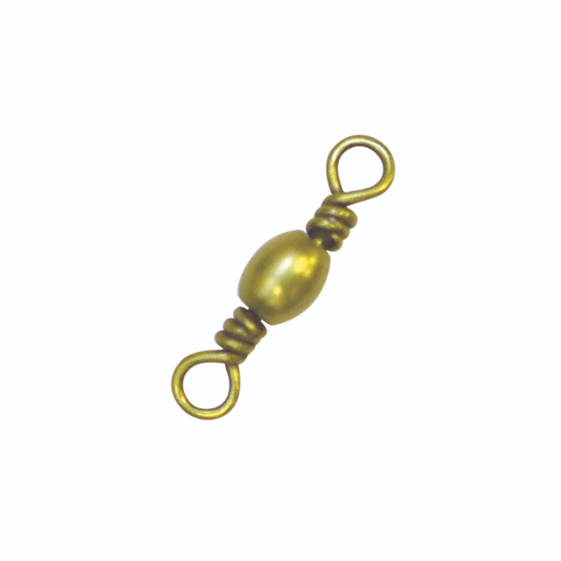 Eagle Claw Barrel Swivel, #1/0, Brass