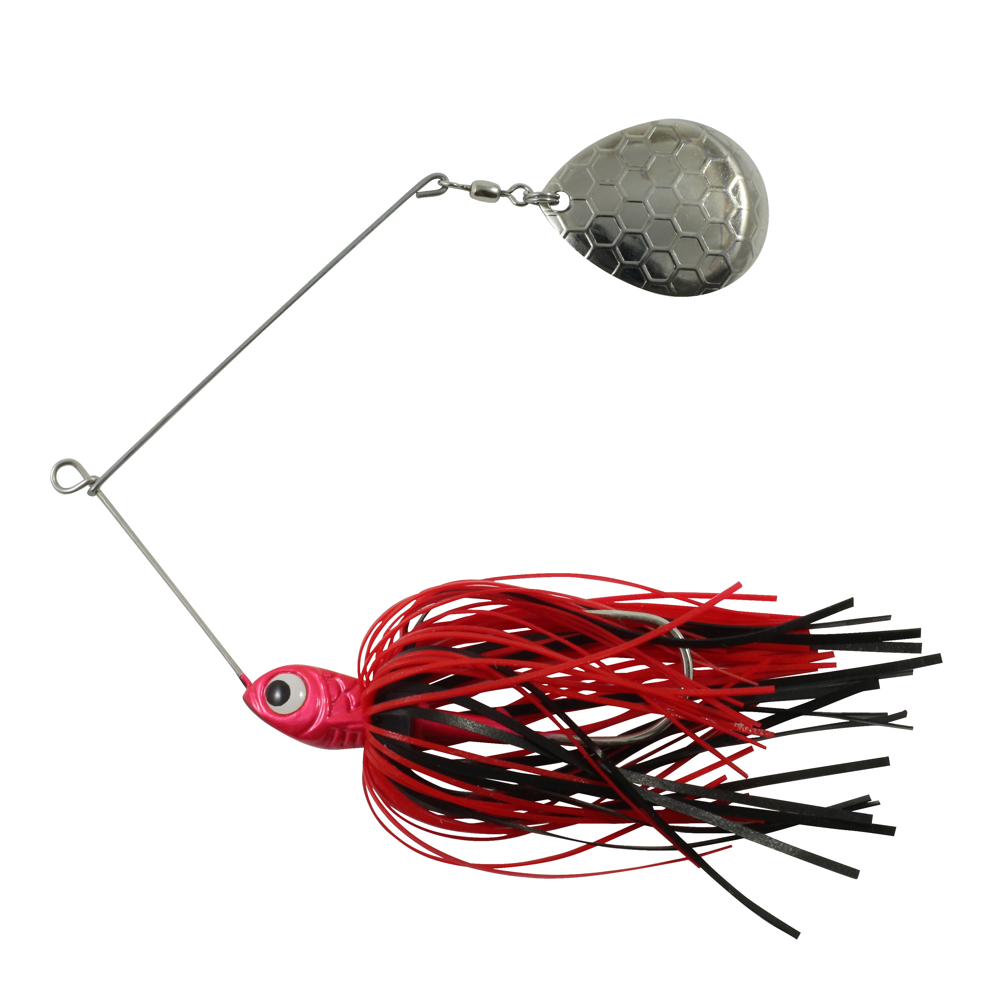 Northland Reed-Runner Single Spin, 4", 1/4 oz, #3/0 Hk, 1/Pk, Red Shad