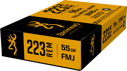 Browning Ammo 223 Rem FMJ LC 55 Gr