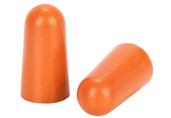 ALLEN ULTRX FOAM EAR PLUGS, ORANGE, 50 PAIR