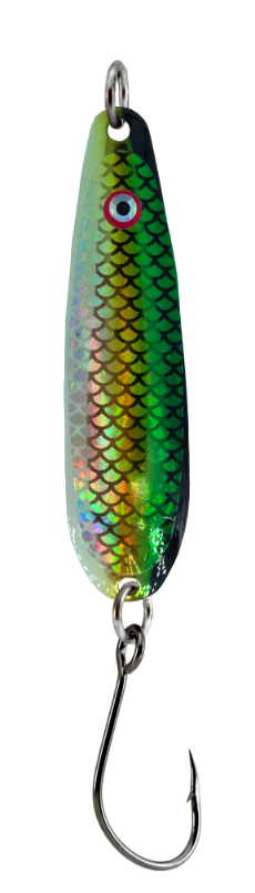 Gibbs G-Force # 40 Spoon, 4", Green Herring Aid