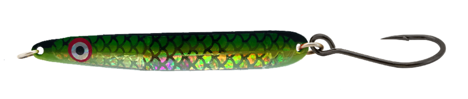 Gibbs Wee G Trolling Spoon, 2 5/8", Green Herring Aid