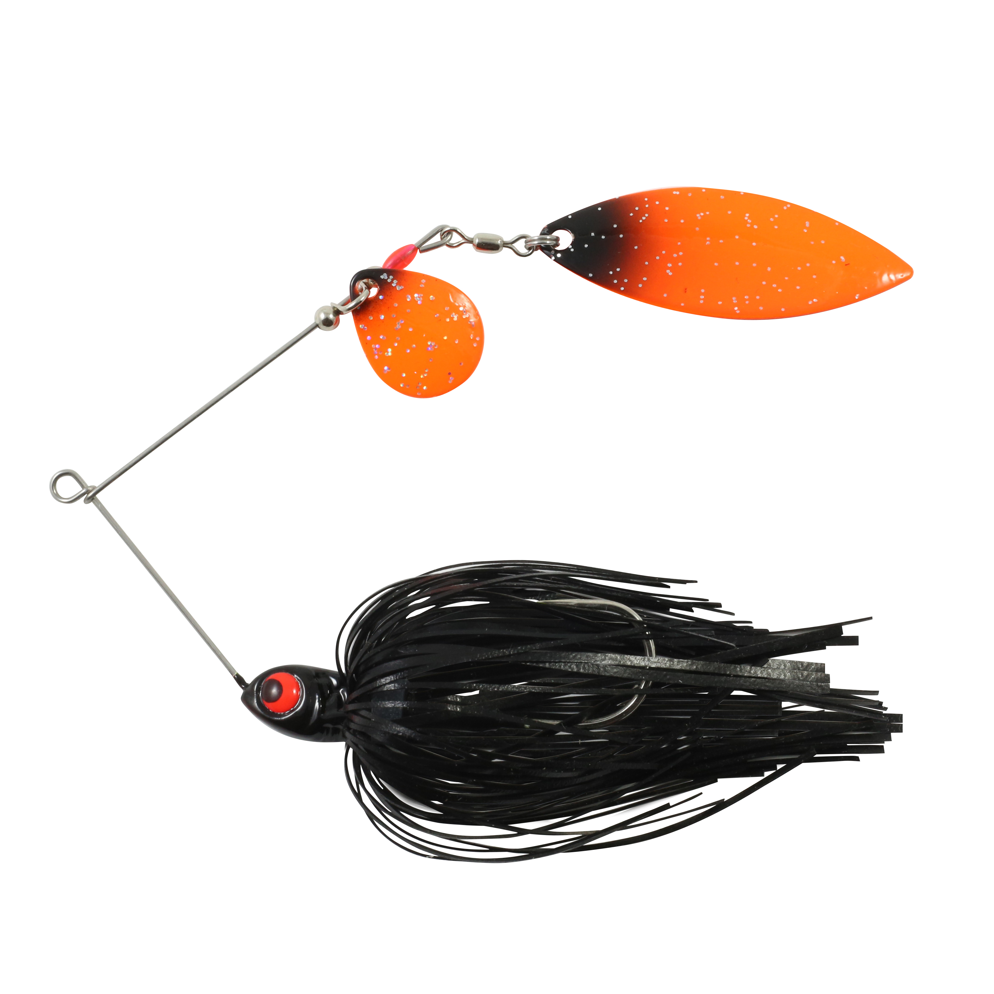 Northland Reed-Runner Tandem Spin, 4", 3/8 oz, #4/0 Hk, 1/Pk, Blackbird