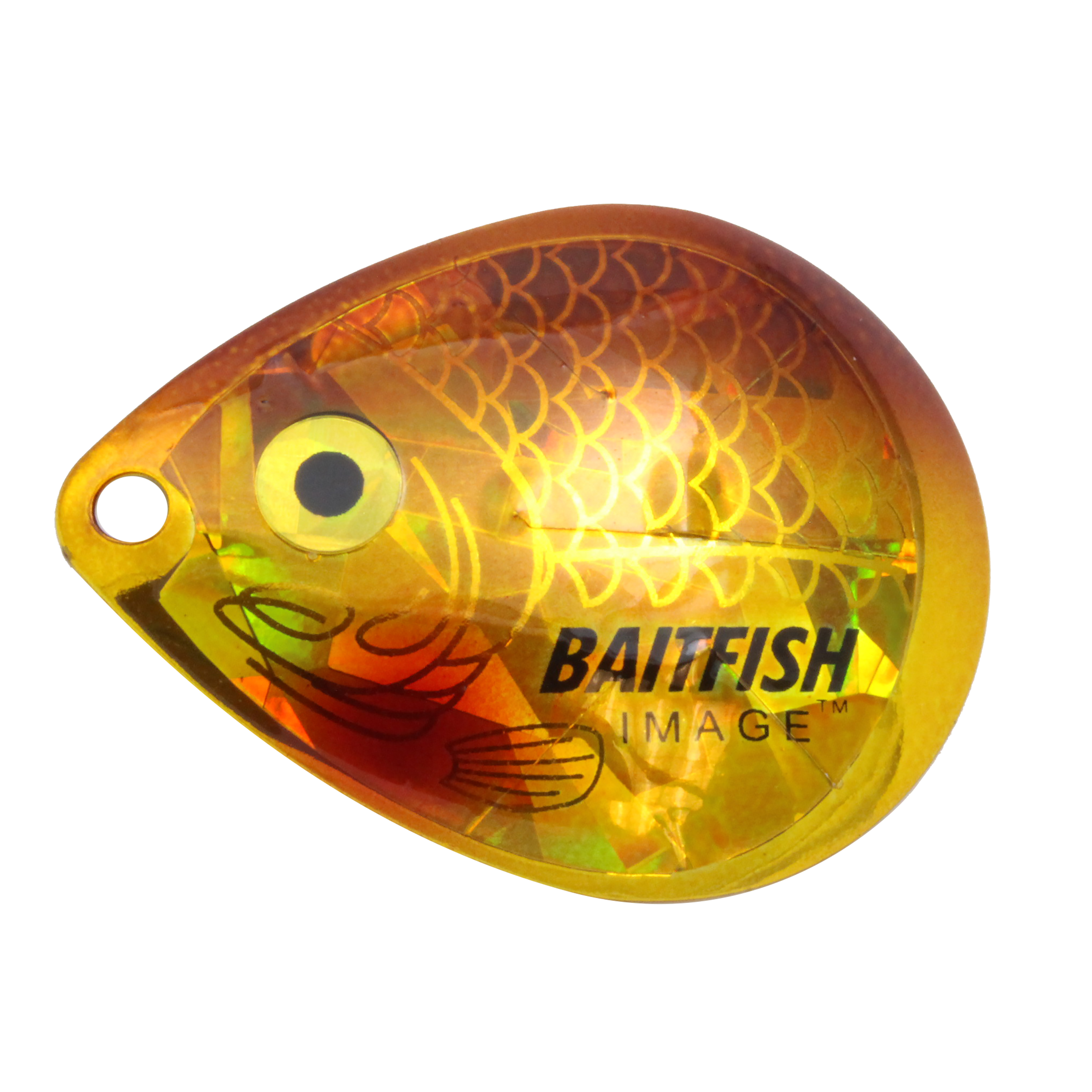 Northland Baitfish-Image Colorado Blades, 1.375", 3/Pk, Golden Shiner