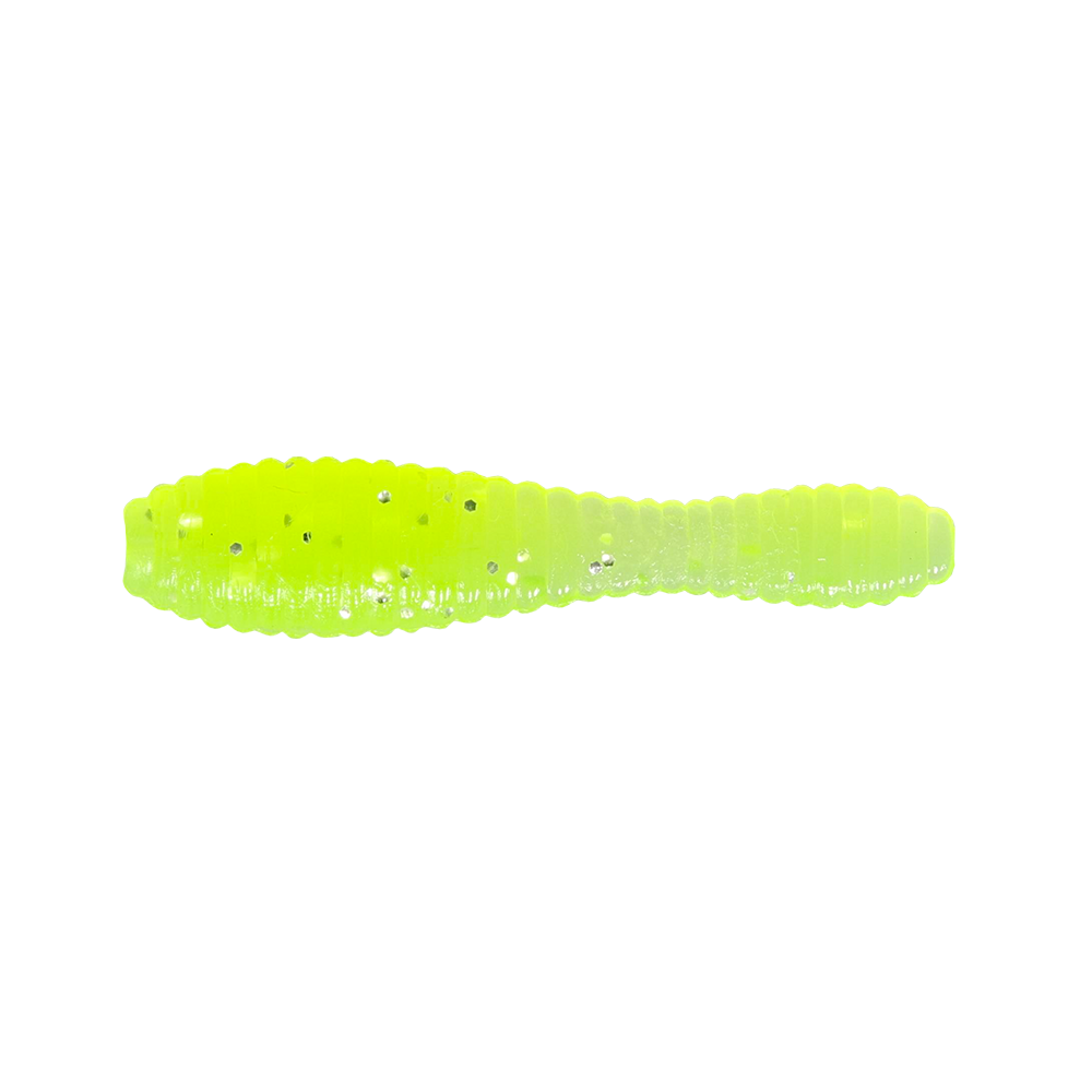 Northland Pan-Candy Leech, 1.25", 5/Pk, Silver Chartreuse