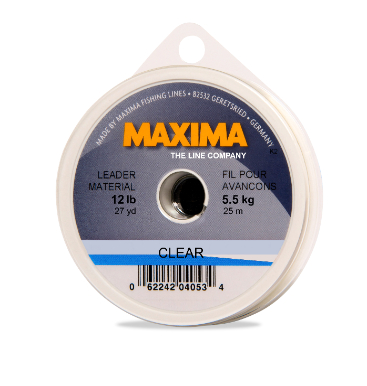 Maxima Mono Leader Wheel Clear 12lb 27yd