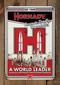 Hornady Vintage Tin Sign