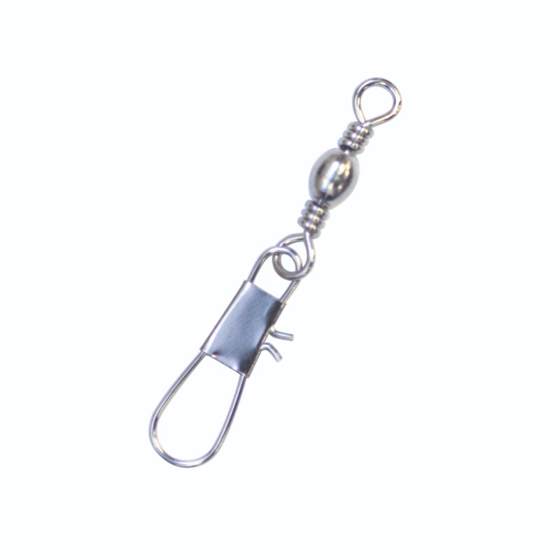 Eagle Claw Barrel Swivel, #3 w/Interlock Snap, Nickel