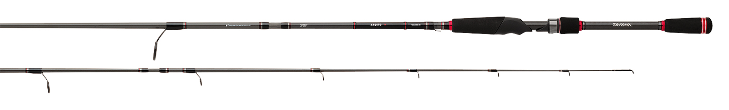 Daiwa Ardito-TR 7'6" 3pc Medium Heavy Travel Spinning Rod, Fast, 8-17 lb