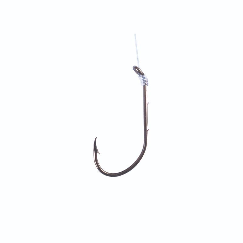 Eagle Claw Lake & Stream Snelled Baitholder Hook, #6