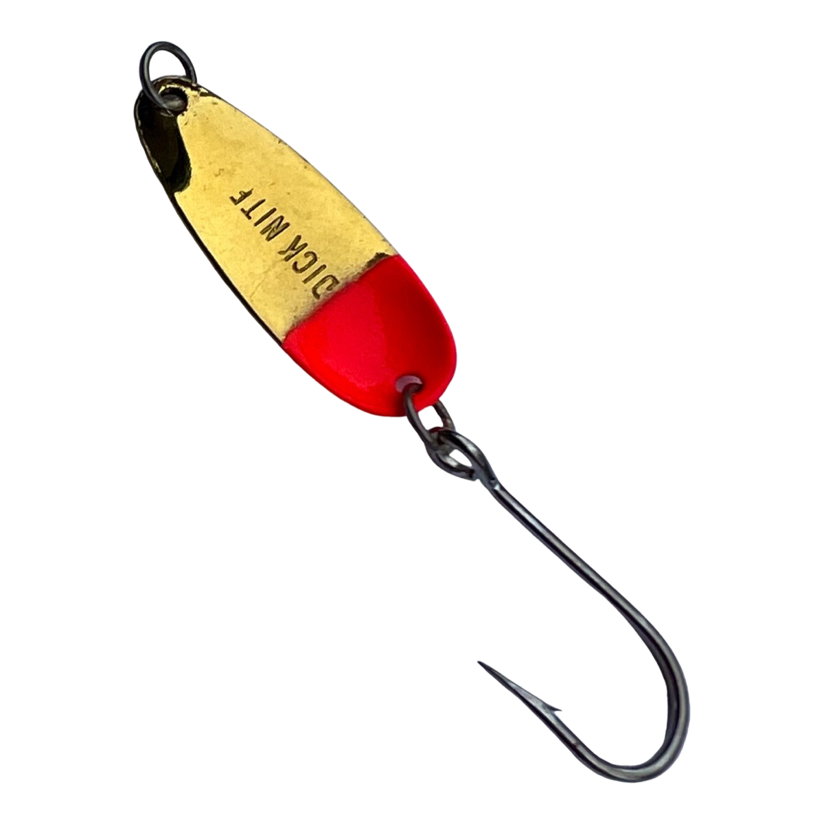 Dick Nite Spoon, #0, 1 11/16", Sz 8 Hk, Brass Red Head