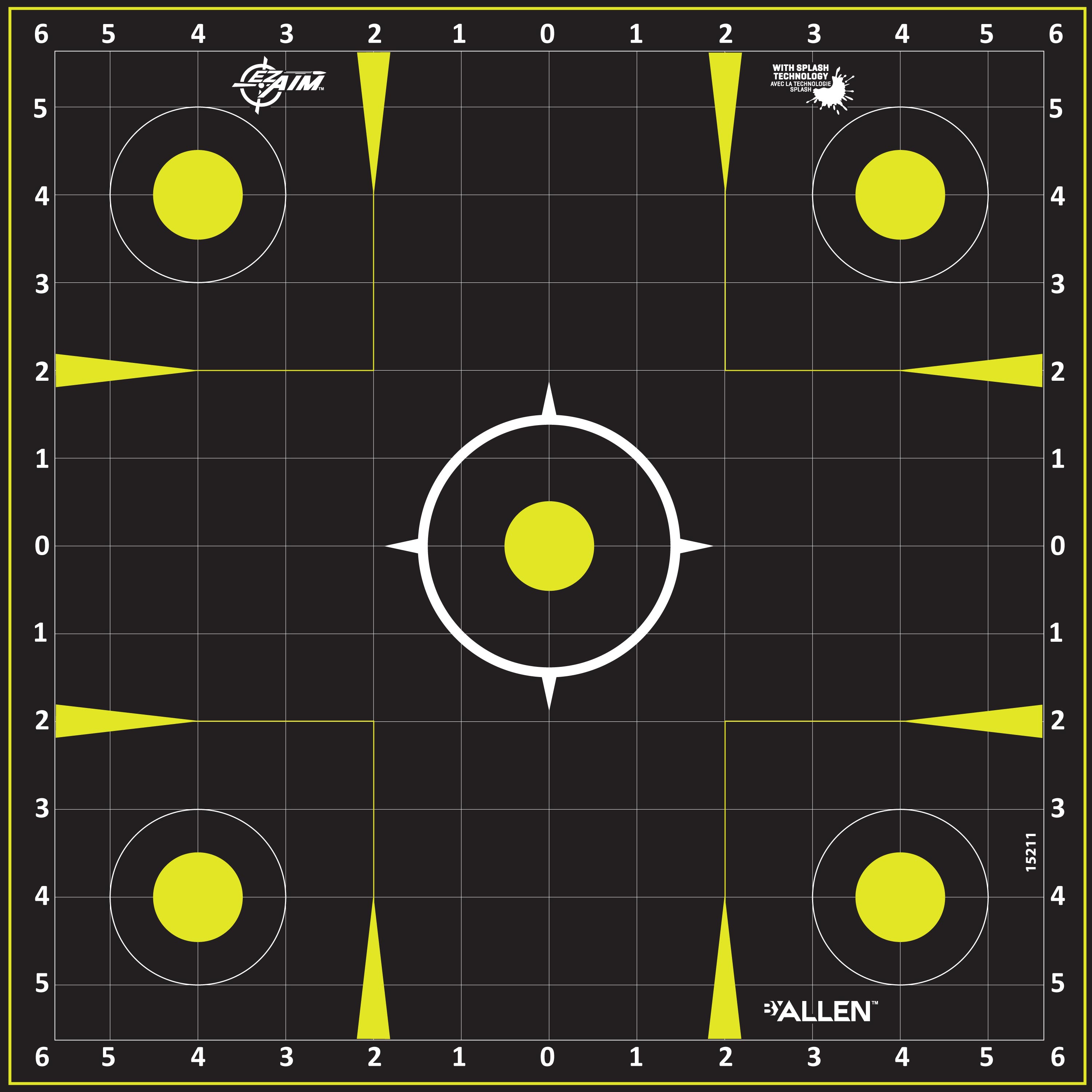 Allen EZ-Aim Non-Adhesive Splash Sight-In Targets