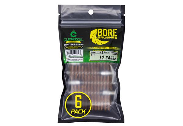 Clenzoil F&R Bronze Bore Brushes - 12 Ga Shotgun - 6 Count