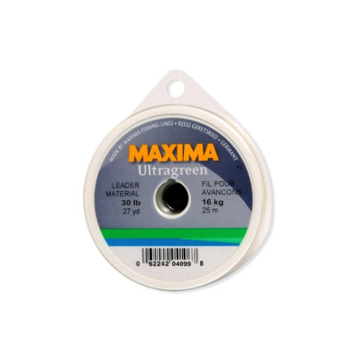Maxima Mono Leader Wheel Ultragreen 30lb 17yd