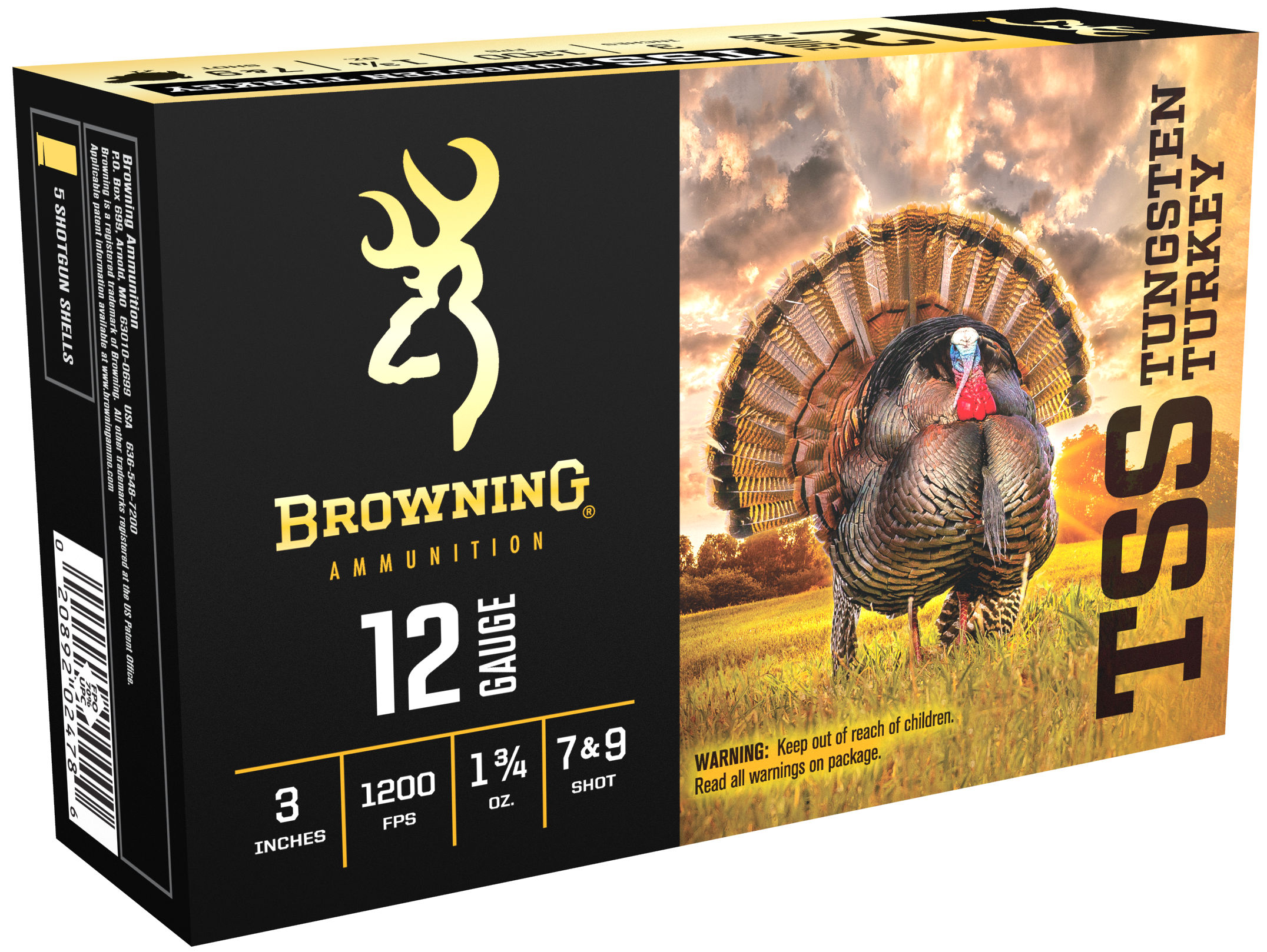 Browning Shotshells 12 Ga 3" #7 & 9 TSS 1-3/4 oz