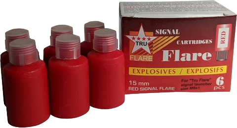 TruFlare Red Flares - Box of 6