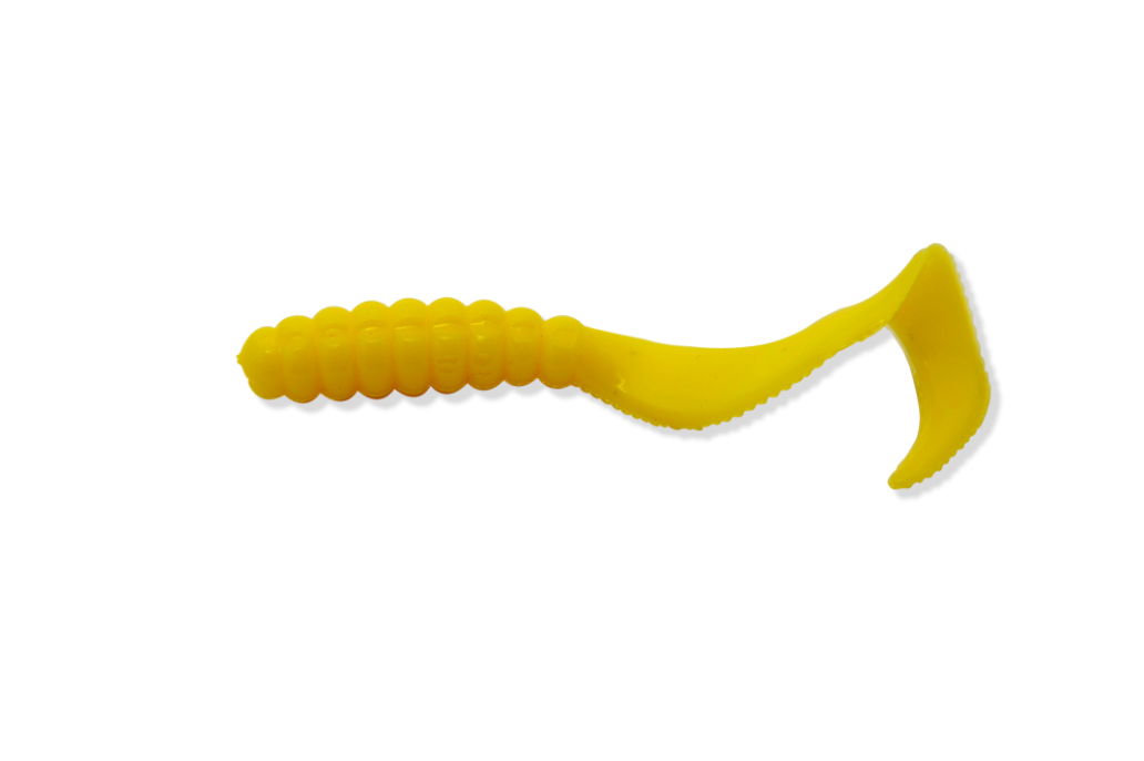 Mister Twister 3" Meeny Curly Tail 25/Pk-Yellow