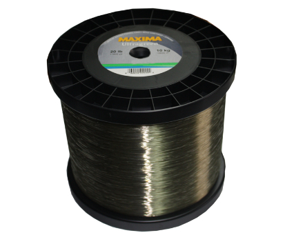 Maxima Bulk Mono Service Spool 2 Kg Ultragreen 20lb 12500yd
