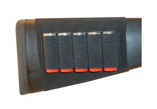 GrovTec Shotgun Buttstock Ammo Holder 5 Shells - Black