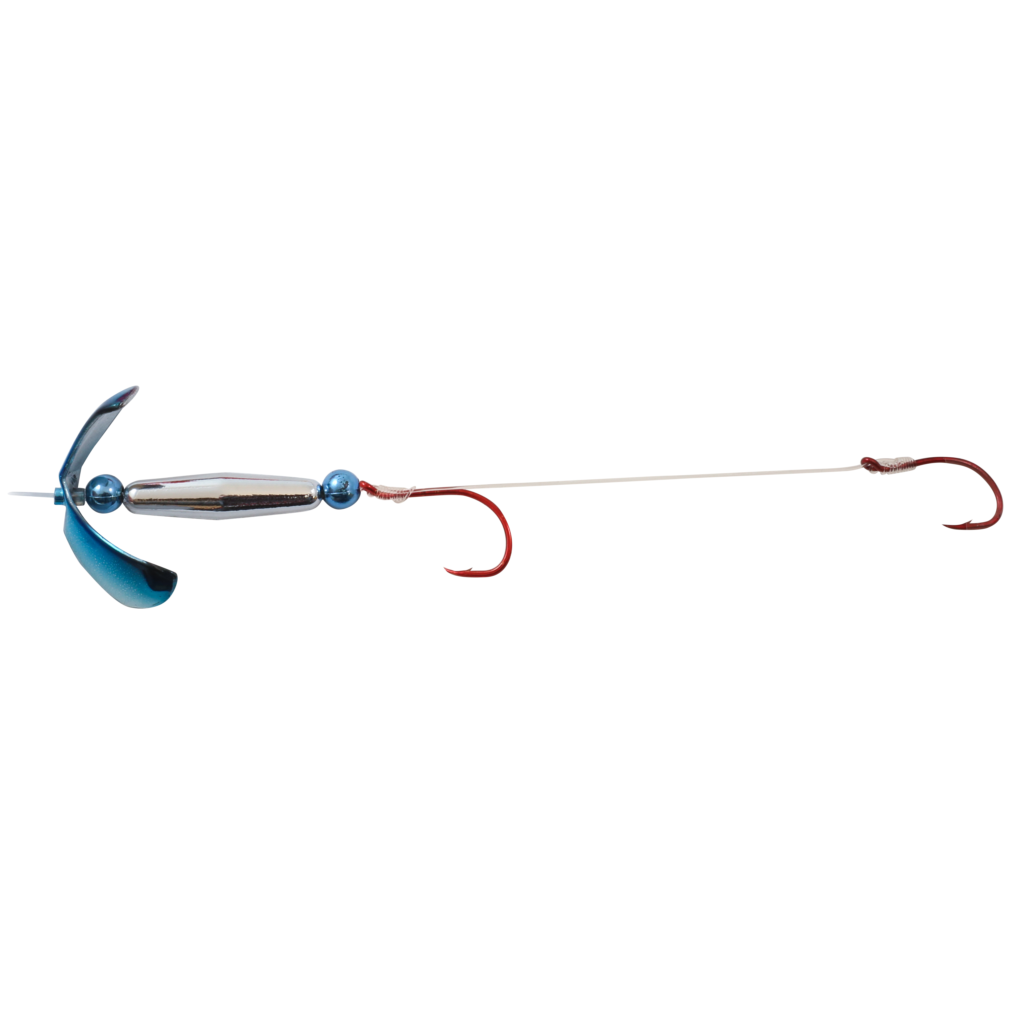 Northland Butterfly Blade Float'N Harness Sz #2, 60" Snell, #2-4 Hk, 1/Pk, Blue Shiner
