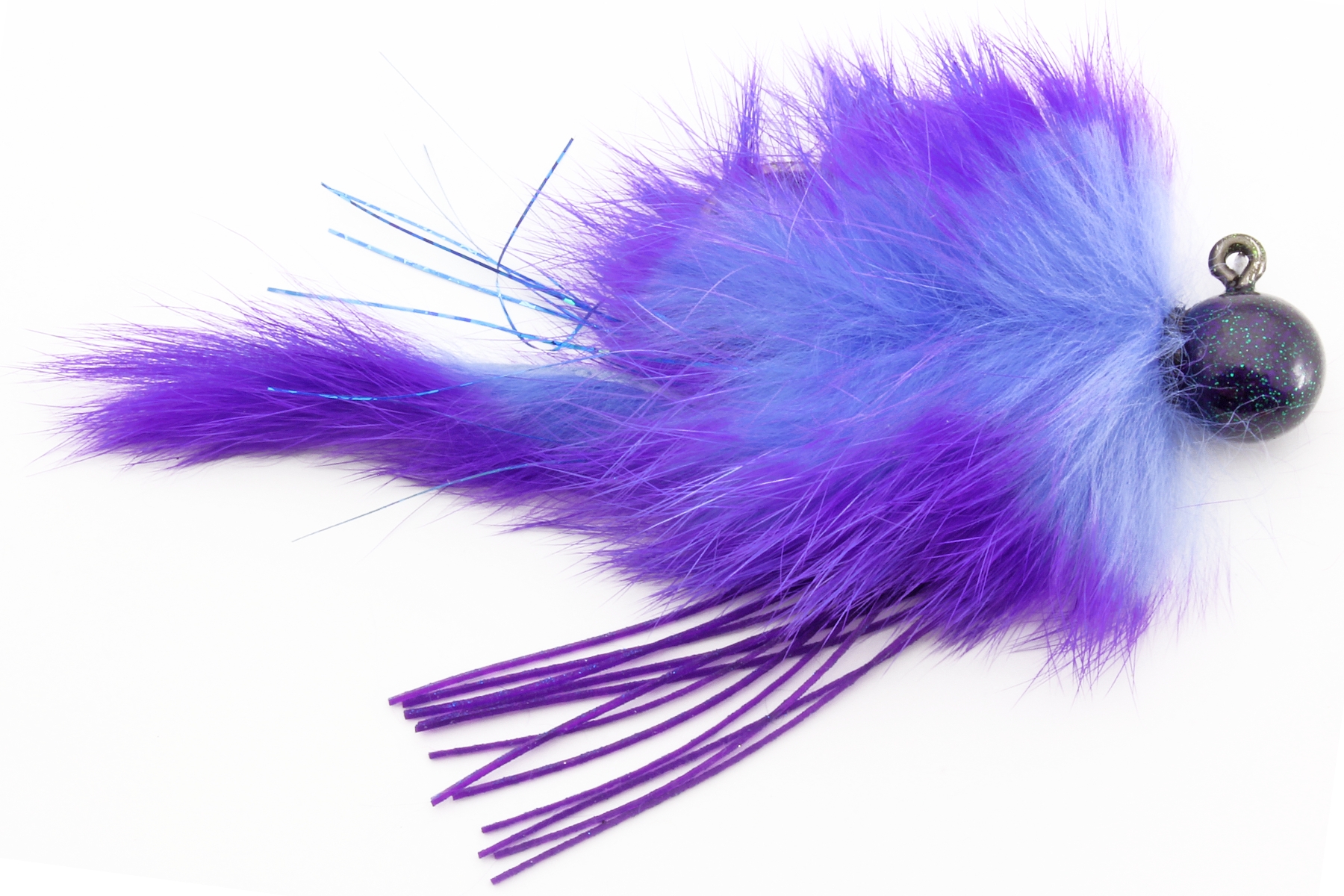 Zak Twitching Jig, 3/8 oz, Light & Dark Purple Collar & Tail, Purple Head
