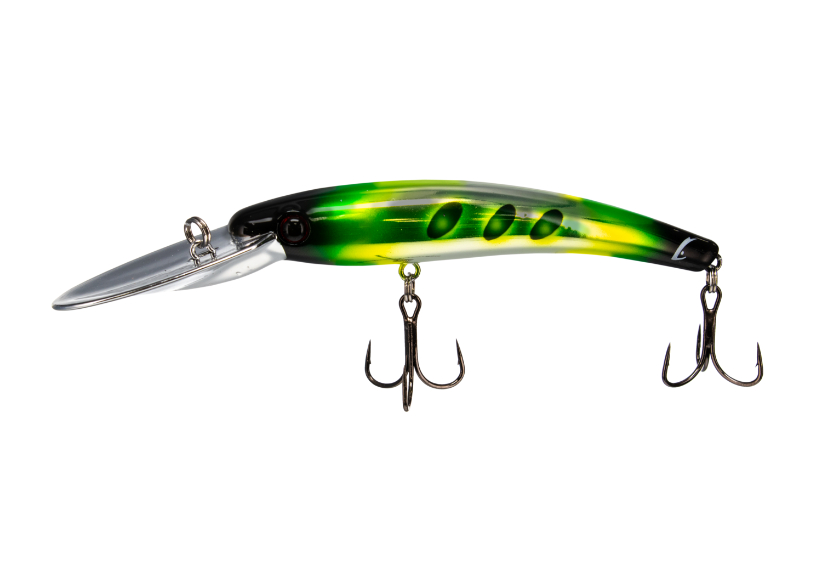 Bill Lewis Precise Walleye Crank Light, 4", 3/8oz, Chrome Seasick Frog