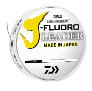 Daiwa J-Fluoro Fluorocarbon Leader Clear with Parallel Spooling band 12 lb 100 yds