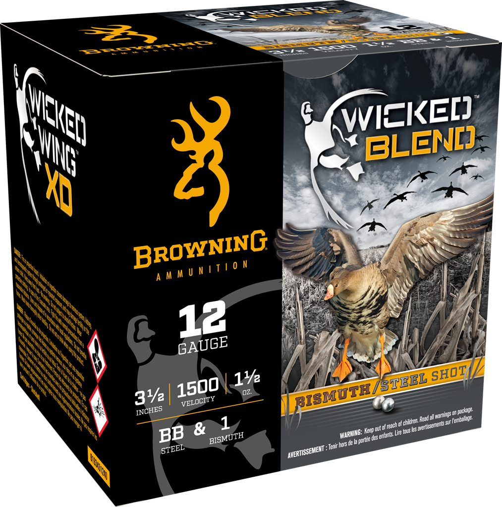 Browning Shotshells 12 Ga 3.5" #BB & #1 1-1/2 oz 1450 FPS