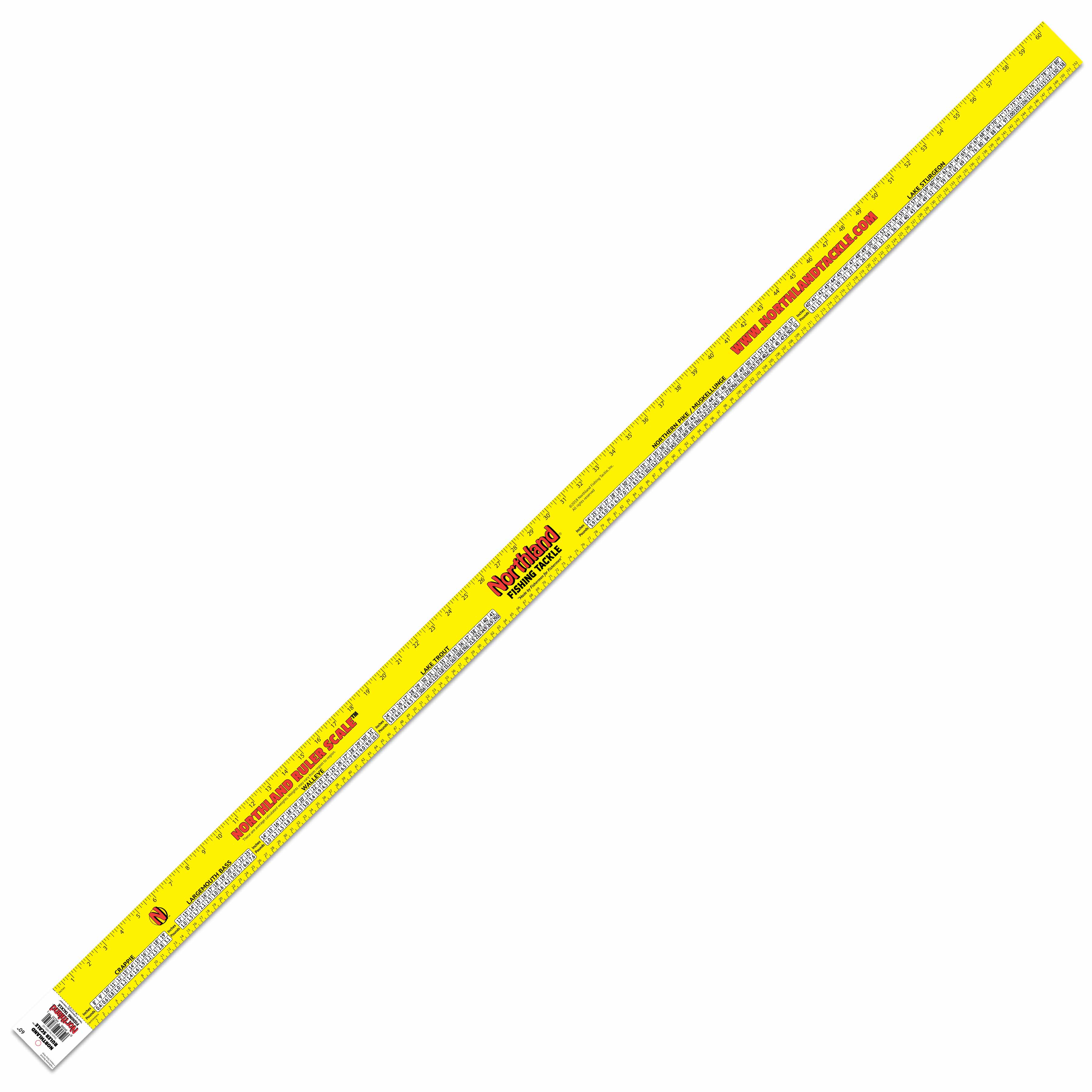Northland Team Northland Ruler Scale, 60", 1/pk, Yellow