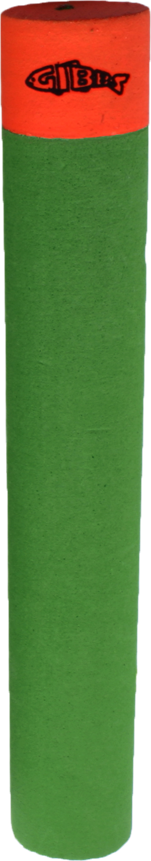 Gibbs Tech Float 5/8" x 6", Green/Fire Orange Top