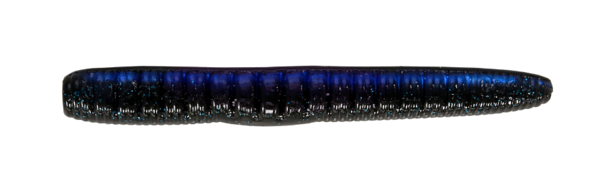 Roboworm 3" Ned Worm, Midnight