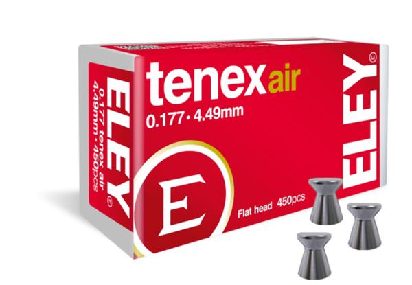 ELEY Tenex 4.49mm 0.177 Cal Flat-Nose Air Pellets