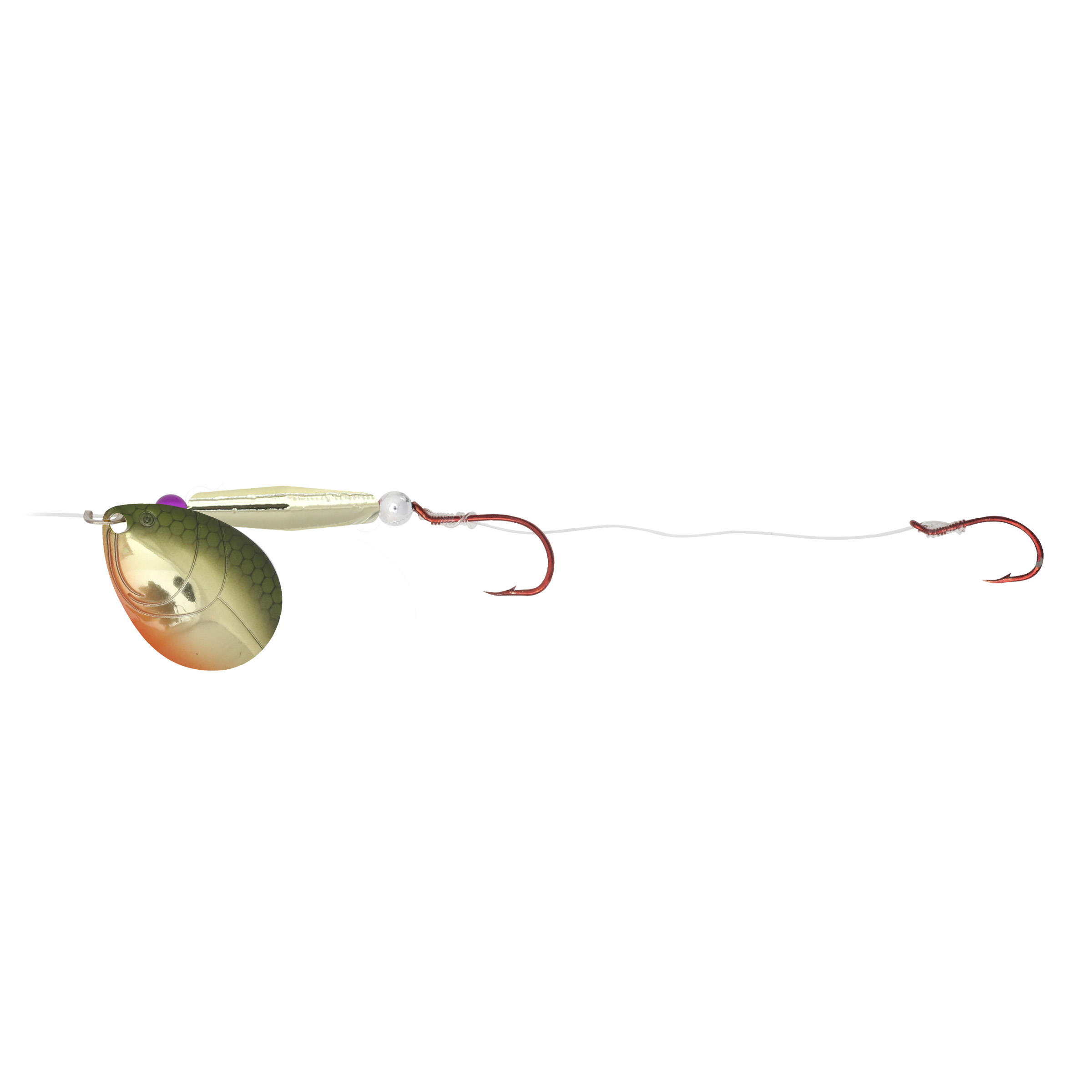 Northland Gravel Grinder Float'N Rig 60" Snell, #6 Indiana, #1-2 Hk, 1/Pk, Gold Gill