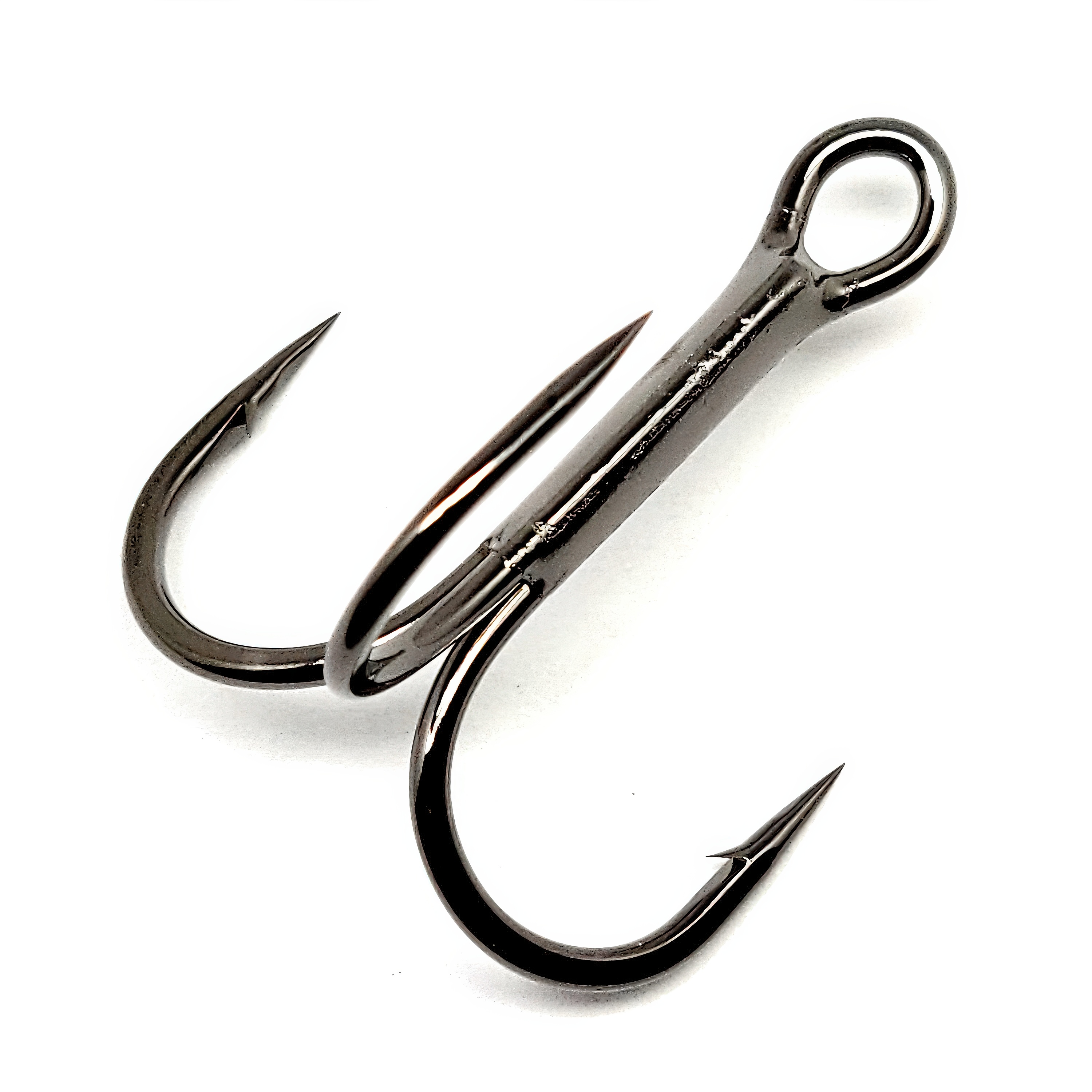 Gamakatsu Treble 2X Strong Round Bend Hook, #2, NS Black