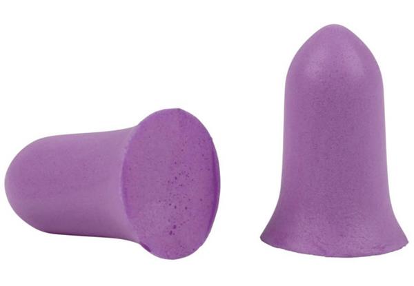 ALLEN ULTRX TAPERED FOAM EAR PLUGS, PURPLE, 15 PAIR IN BOX