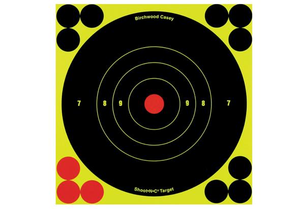 Birchwood Casey Shoot•N•C® 6" Bull's-Eye Target - 12 Targets