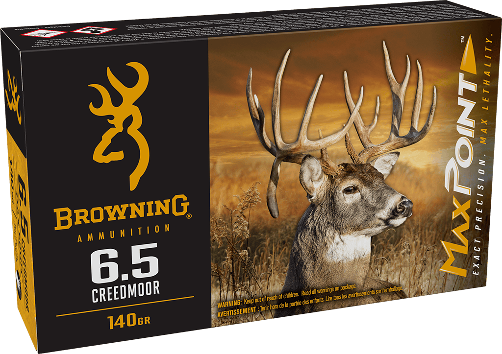 Browning Ammo 6.5 Creedmoor MaxPoint Deer 140 Gr
