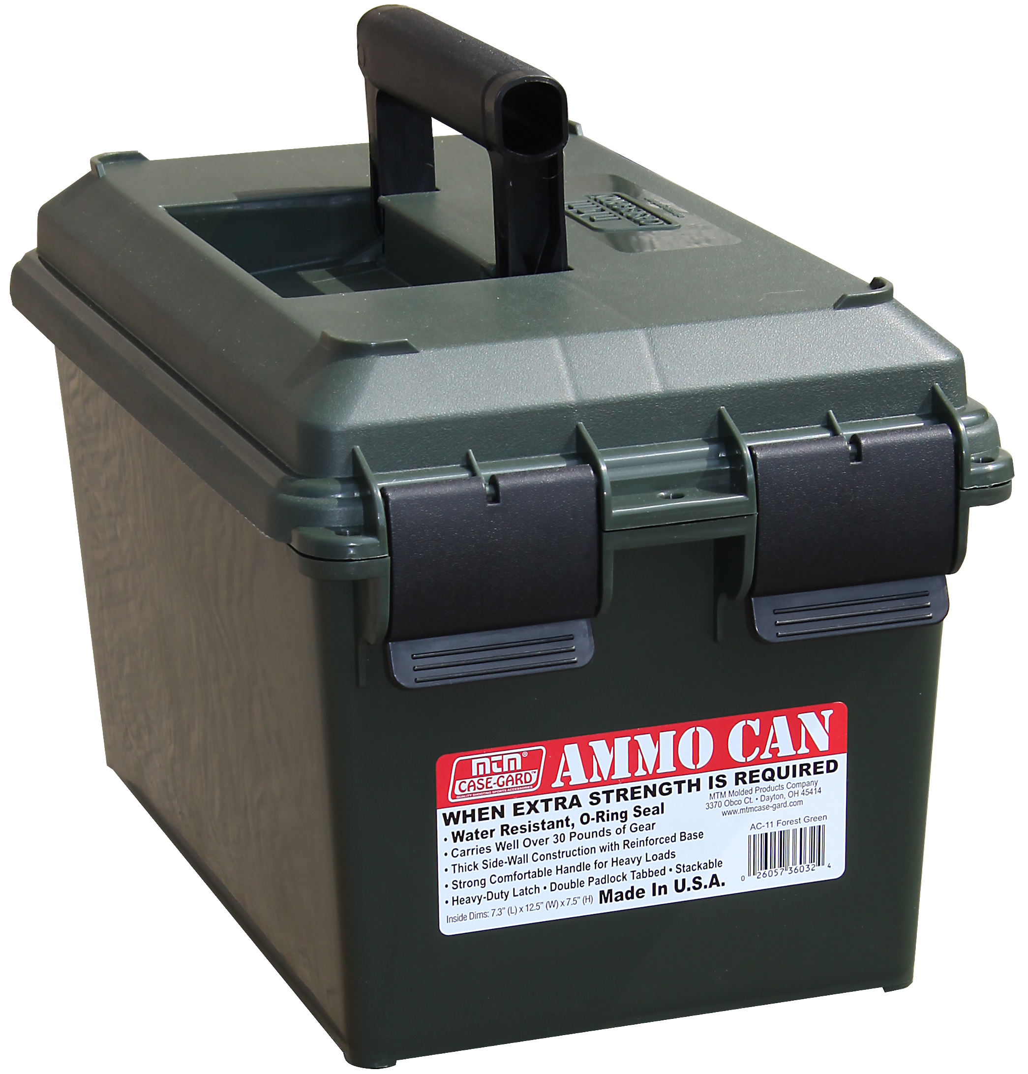 MTM Case-Gard Original Ammo Can for Bulk Ammo - Forest Green