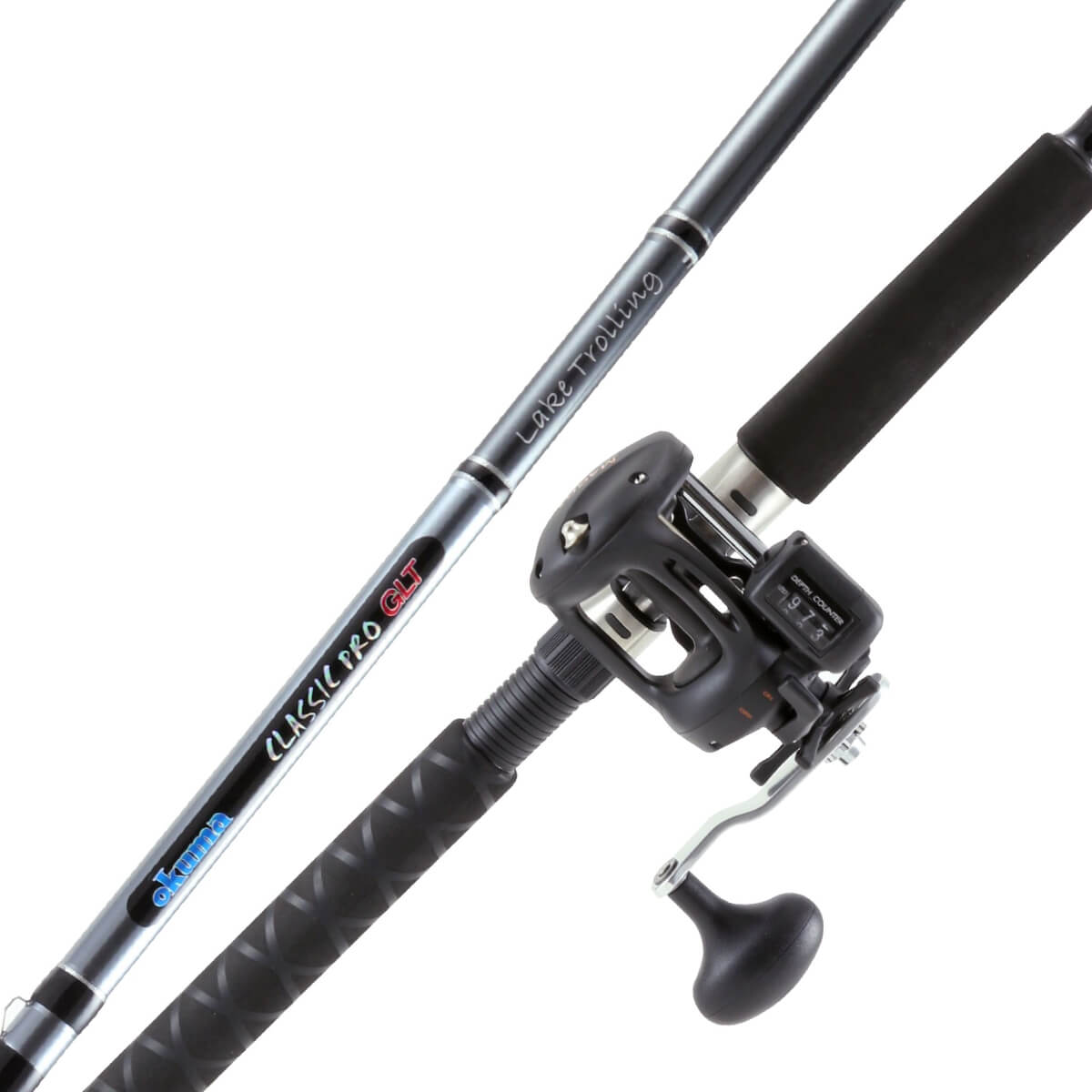 Okuma Great Lakes 8'6" Sz 45 2pc Medium Trolling Combo