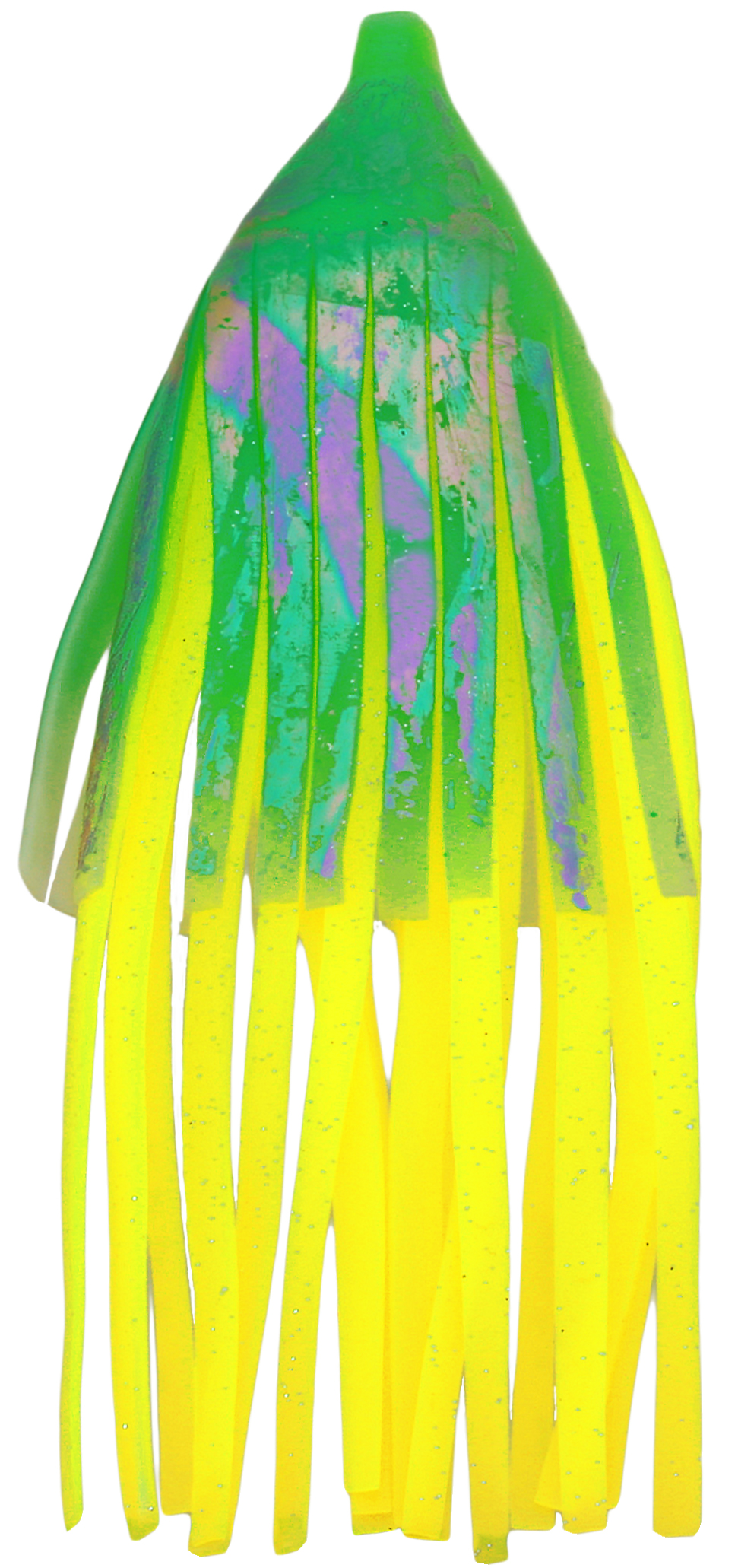 Delta Giant 8" Skirt Body, 2/Pk, Green Oil Slick