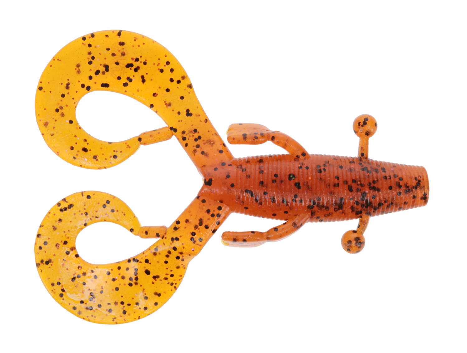 Yamamoto 3.75" Cowboy, 7Pk, Fire Craw
