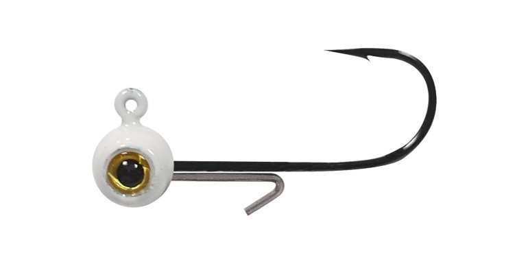Big Bite Baits Vertex Jighead, #2Hk, 1/16oz, White